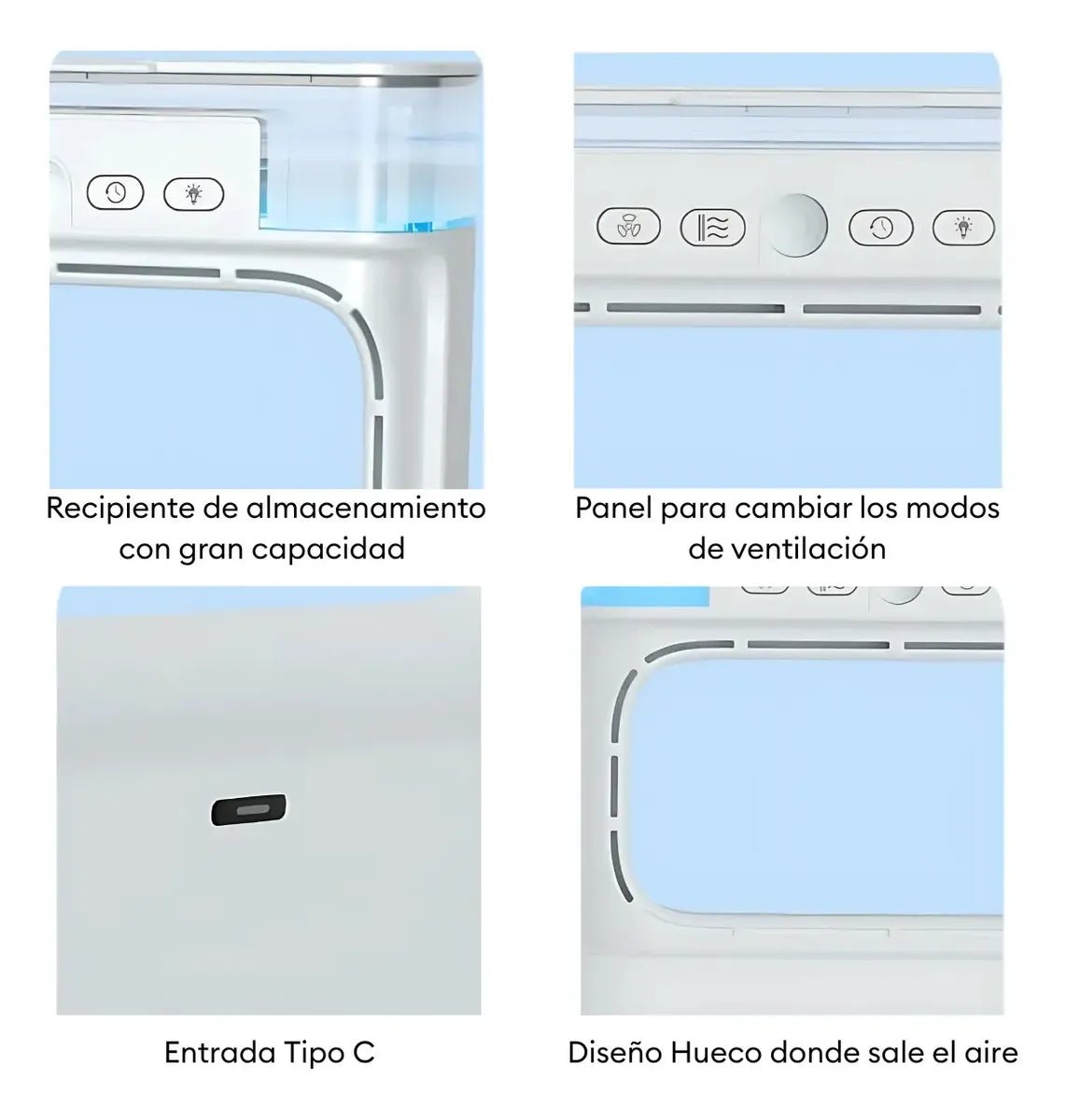 Mini aire acondicionado portátil sin aspa - | Aresky