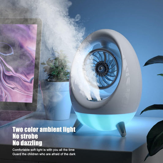 Ventilador de refrigeración con lámpara de noche y humidificador - | Aresky